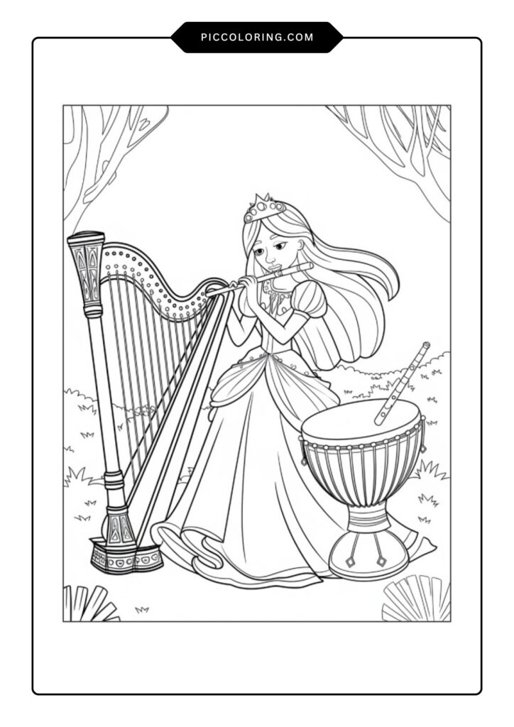 Princess Coloring Pages 