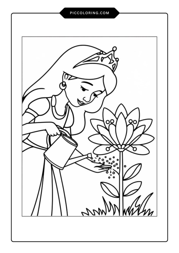 Princess Coloring Pages 