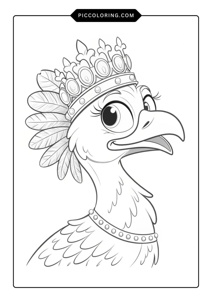 Princess turkey with a tiara