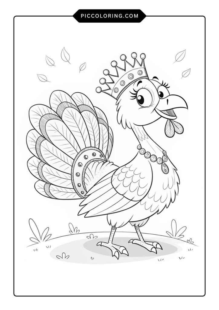 Princess turkey with a tiara