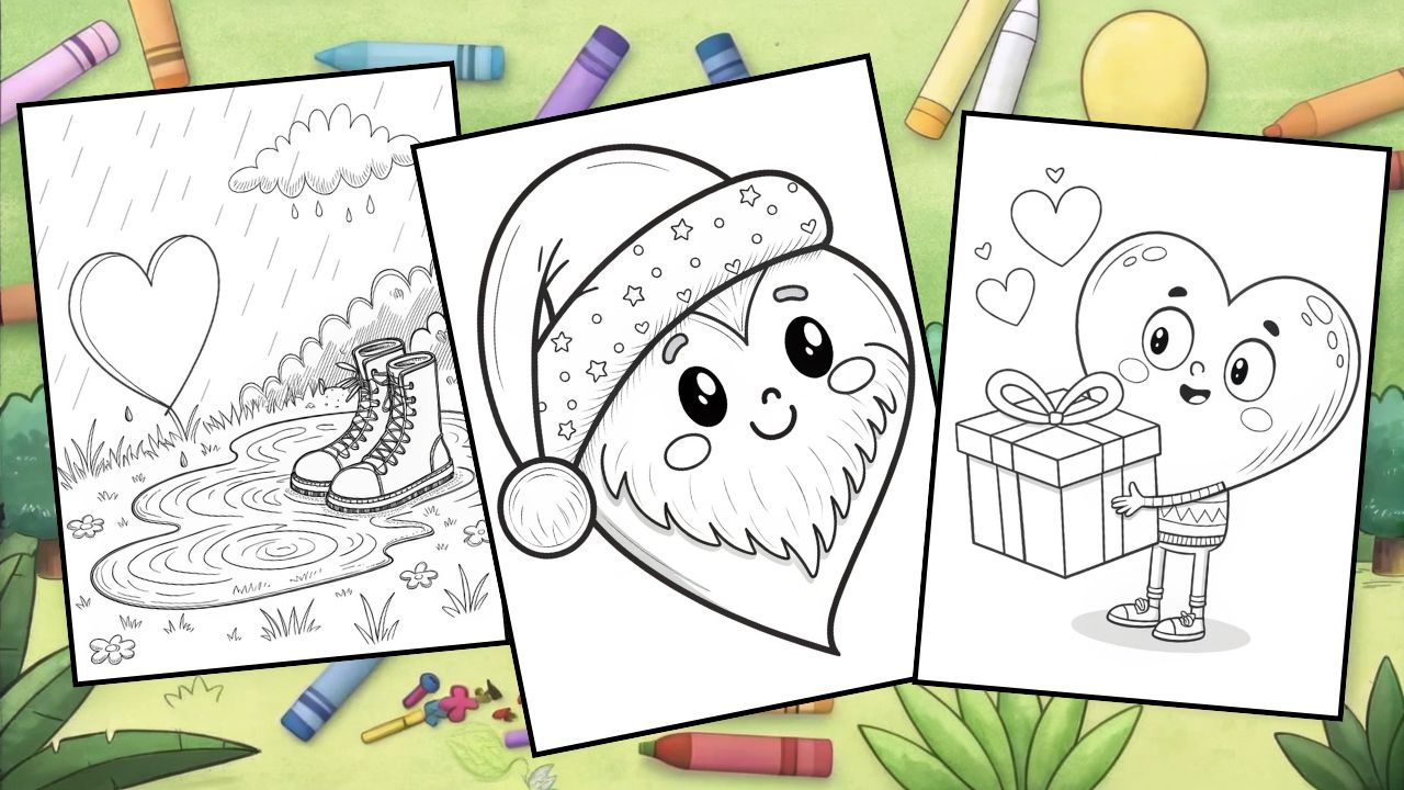 heart coloring pages
