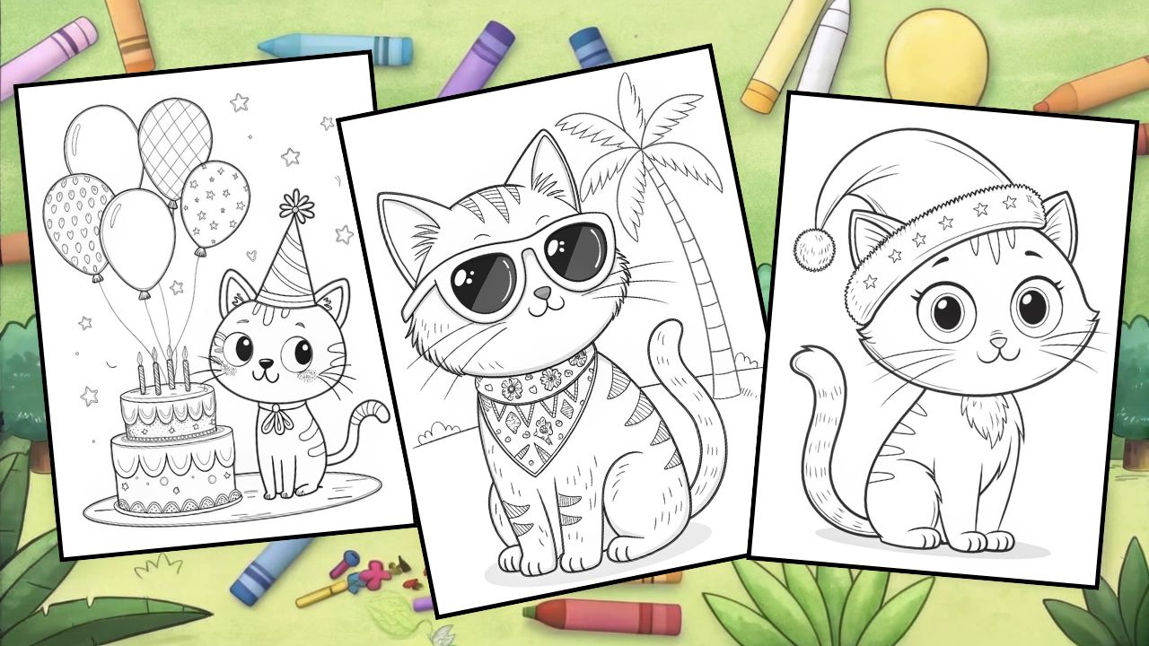 cat coloring pages